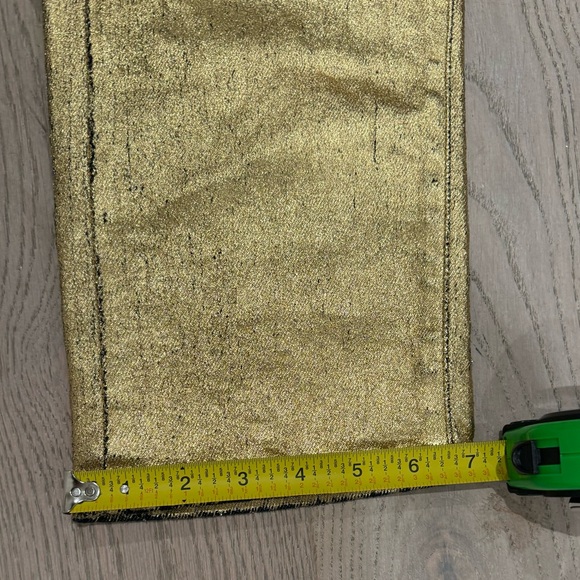 R13
Cropped metallic coated mid-rise straight-leg jeans. New without tags - Picture 15 of 15